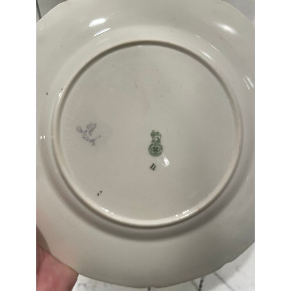 Vibrant Royal Doulton Geometric 'Floral Pattern K' Series Rack Plate c1929 D4864 - Picture 5 of 6